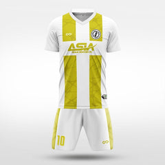 XTeamwear Soccer Uniforms yellow / S fissure - Custom Soccer Jerseys Kit Sublimated for Team - WS204GCLS3