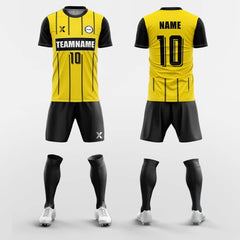 XTeamwear Soccer Uniforms Yellow / S Harry-Custom Soccer Jerseys Kit Sublimated Design