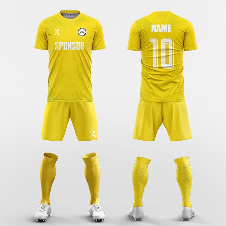 XTeamwear Soccer Uniforms yellow / S Light rain- Custom Soccer Jerseys Kit Sublimated for Team