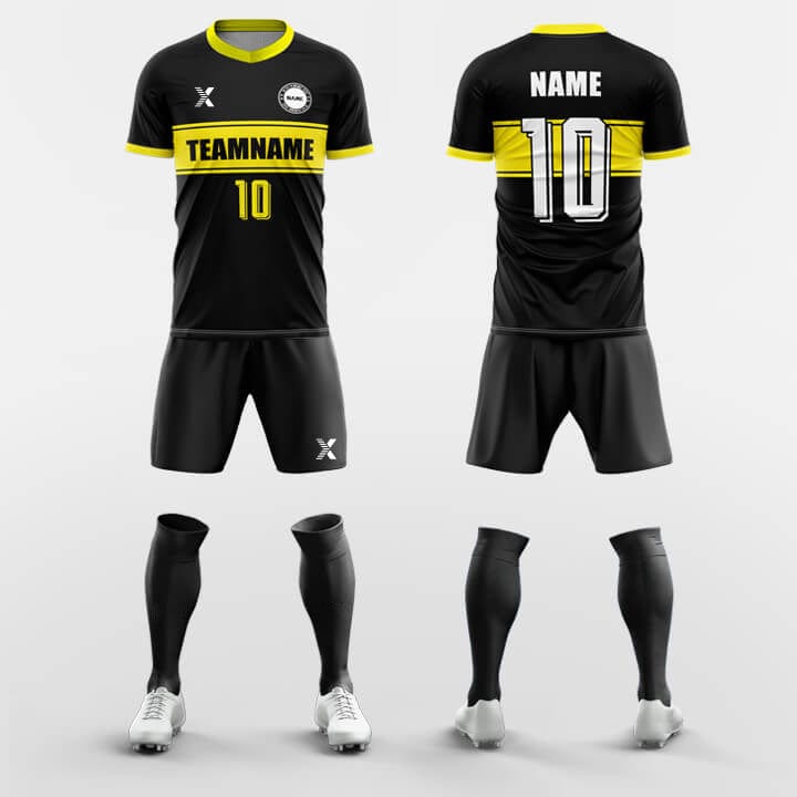 XTeamwear Soccer Uniforms Yellow / S Neat- Custom Soccer Jerseys Kit Sublimated Design