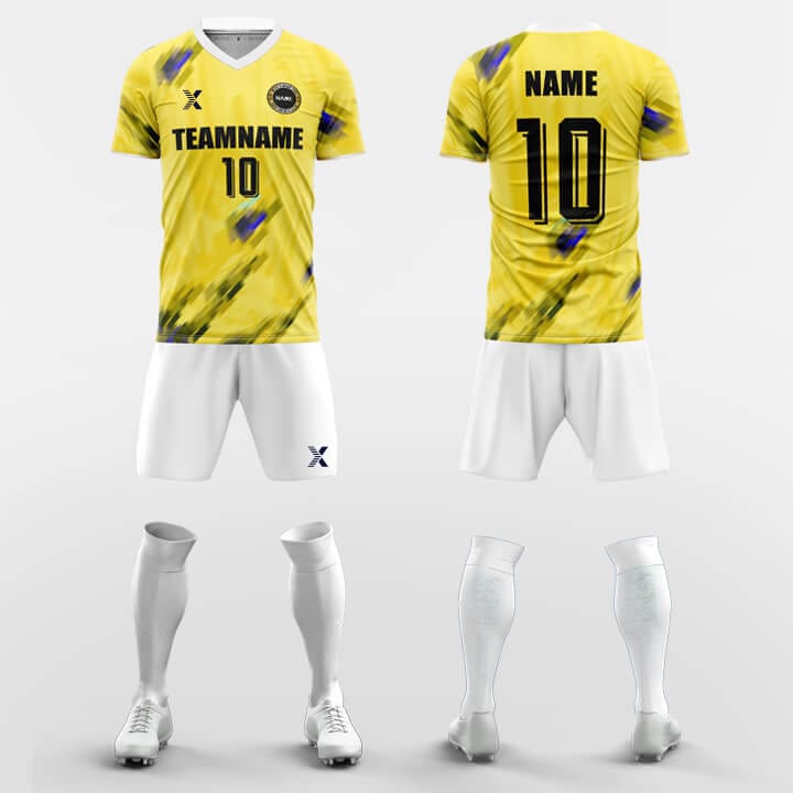 XTeamwear Soccer Uniforms Yellow / S Paintbrush-Custom Soccer Jerseys Kit Sublimated Design
