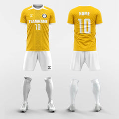 XTeamwear Soccer Uniforms Yellow / S Pigment - Custom Soccer Jerseys Kit Sublimated Design