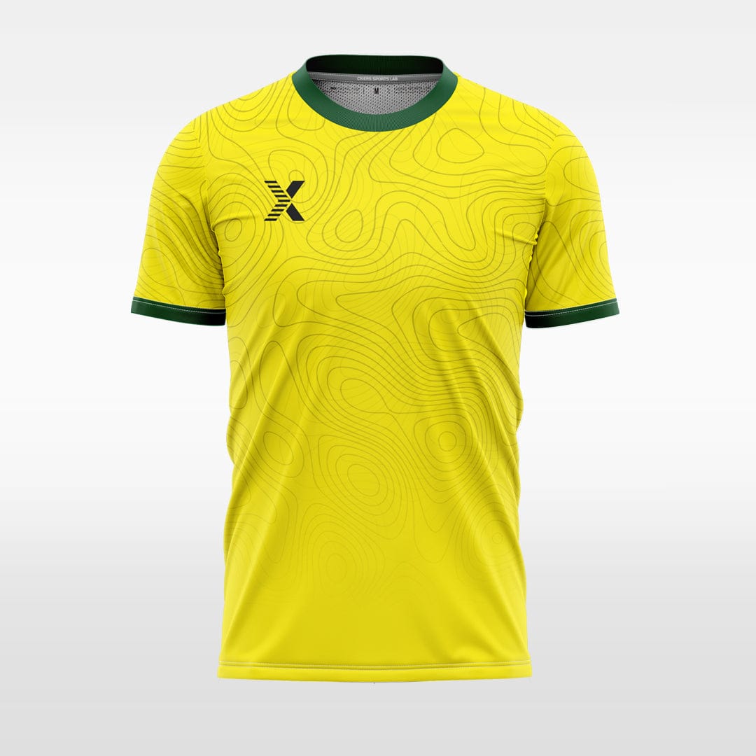 XTeamwear Soccer Uniforms yellow / S Psychedelic lines - Custom Soccer Jerseys Kit Sublimated for Team