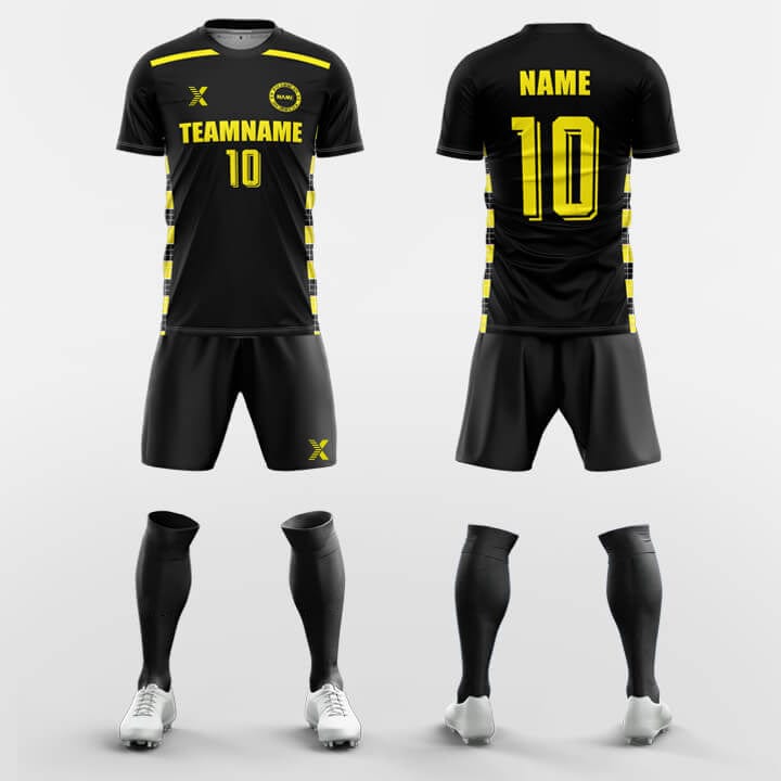 XTeamwear Soccer Uniforms Yellow / S Rave-Custom Soccer Jerseys Kit Sublimated Design