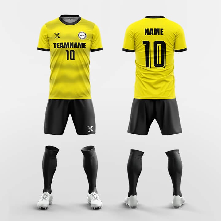 XTeamwear Soccer Uniforms Yellow / S Ray 2 - Custom Soccer Jerseys Kit Sublimated Design
