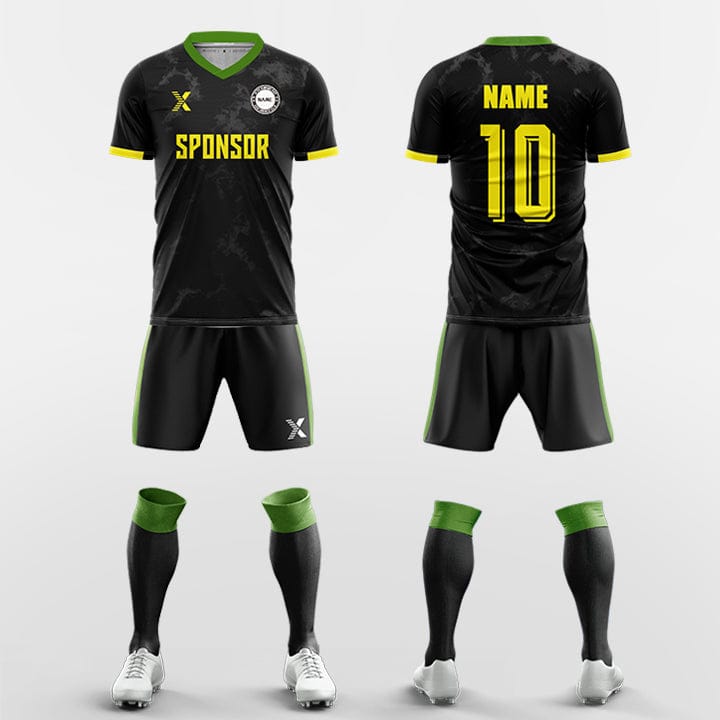 XTeamwear Soccer Uniforms yellow / S smog - Custom Soccer Jerseys Kit Sublimated for Team
