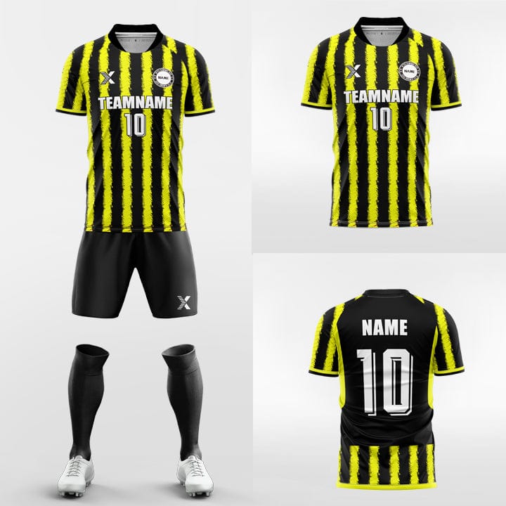 XTeamwear Soccer Uniforms Yellow / S Spotlight- Custom Sublimation Short Sleeve Soccer Kits