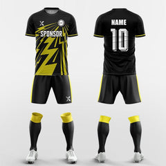 XTeamwear Soccer Uniforms yellow / S Ten Thousand Thunderbolts - Custom Soccer Jerseys Kit Sublimated for Team