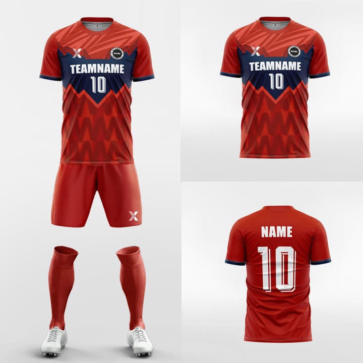 XTeamwear Soccer Uniforms Young - Custom Soccer Jerseys Kit Sublimated Design