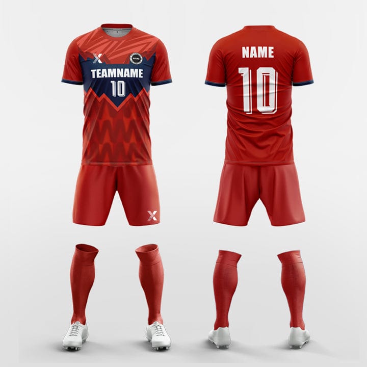 XTeamwear Soccer Uniforms Young - Custom Soccer Jerseys Kit Sublimated Design