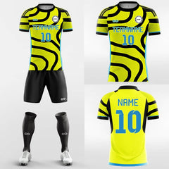 XTeamwear Soccer Uniforms Zebra - Custom Soccer Jerseys Kit Sublimated for Team