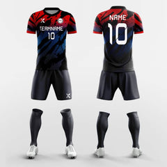 XTeamwear Soccer Uniforms Zebra Stripe-Custom Soccer Jerseys Kit Sublimated Design