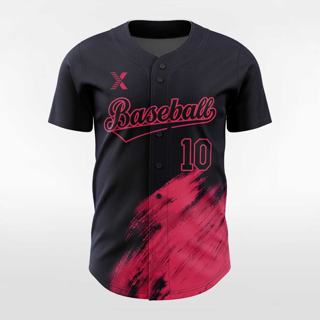 XTeamwear Solar Flare - Customized Men's Sublimated Button Down Baseball Jersey