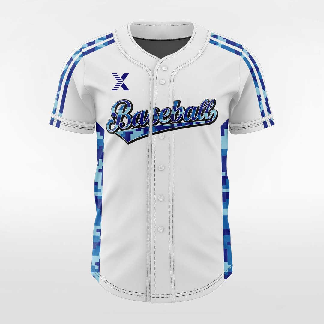 XTeamwear Swordfish - Customized Men's Sublimated Button Down Baseball Jersey