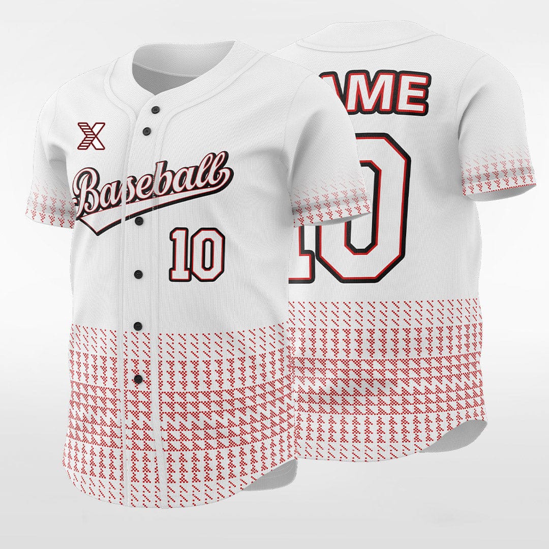 XTeamwear Tall Wall - Customized Men's Sublimated Button Down Baseball Jersey