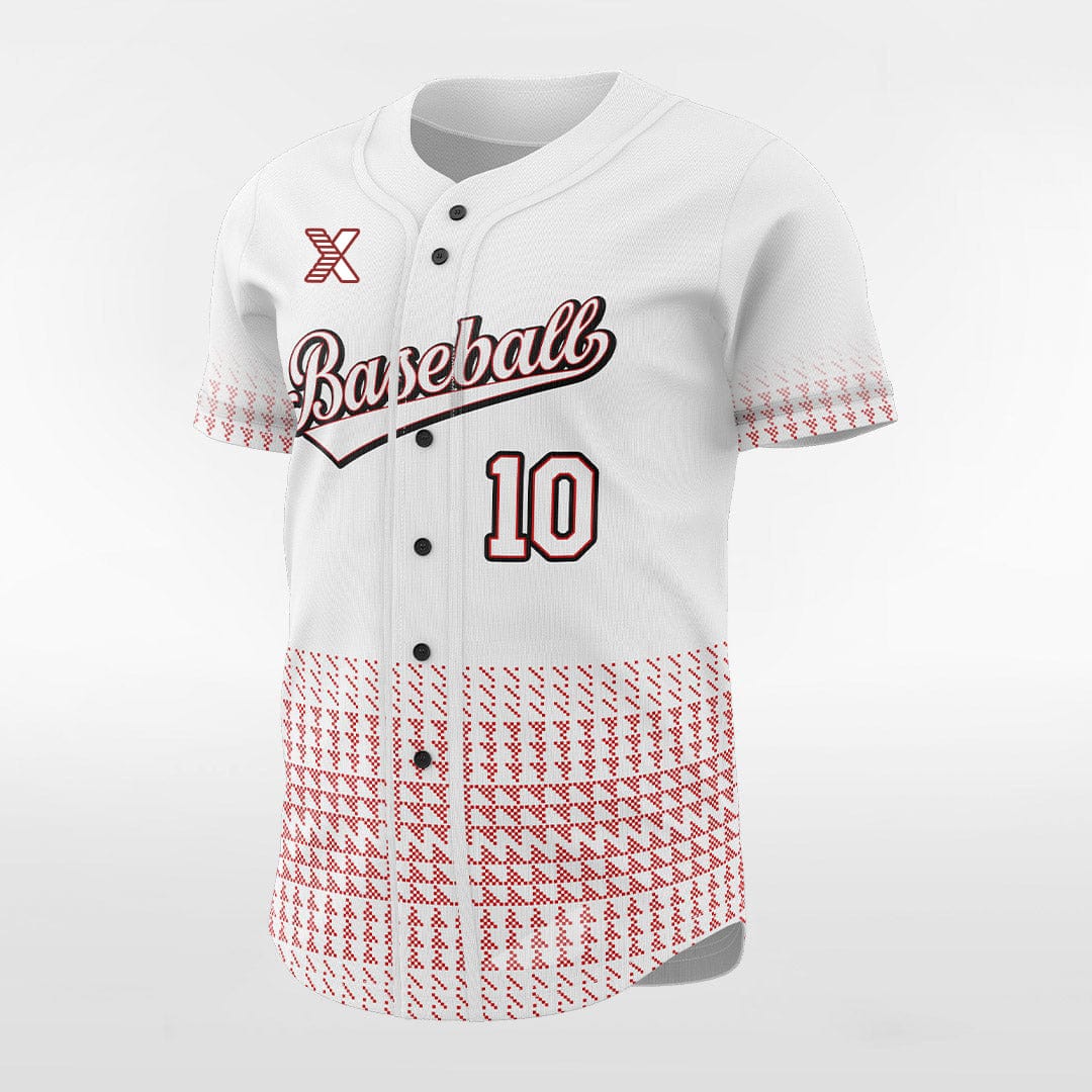 XTeamwear Tall Wall - Customized Men's Sublimated Button Down Baseball Jersey