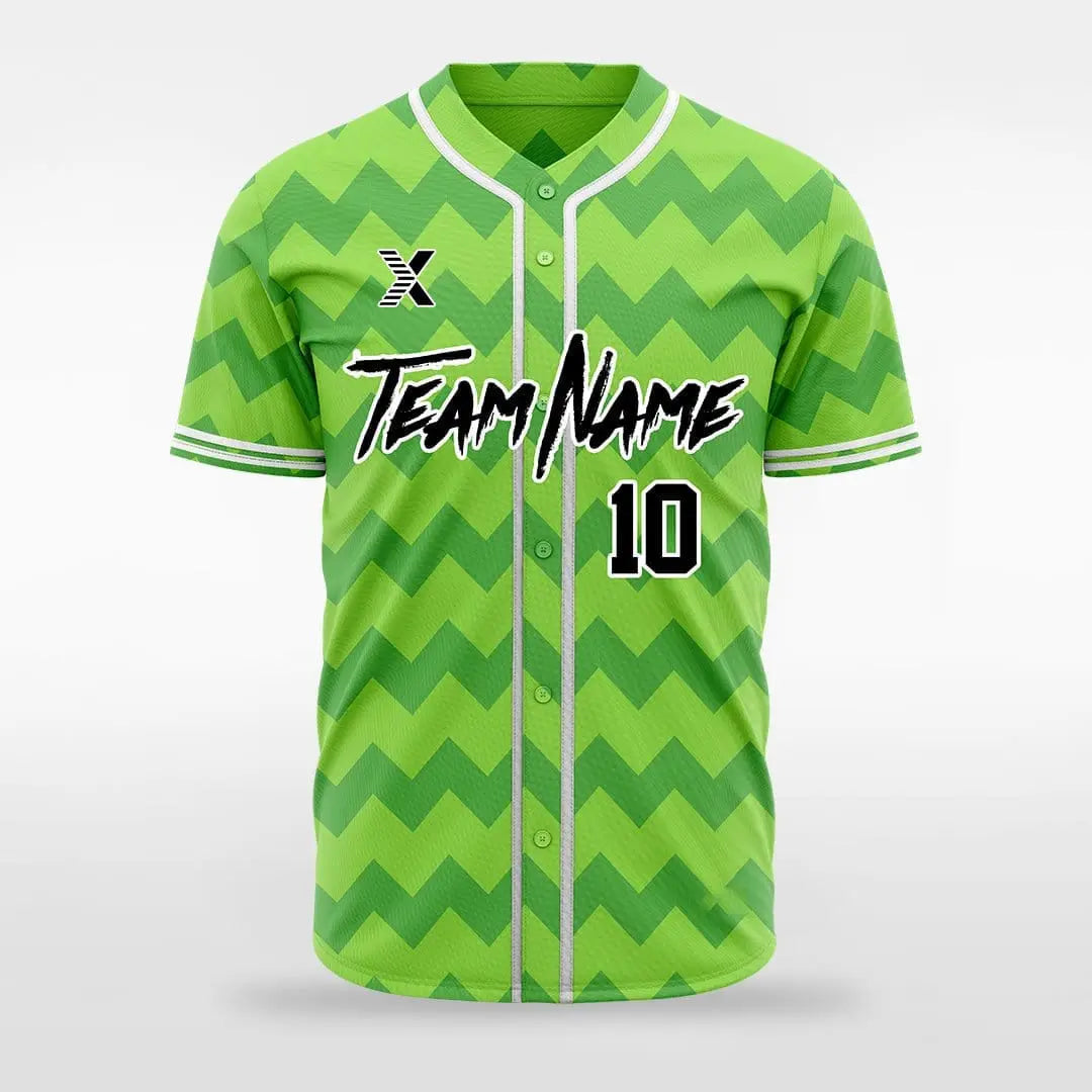 XTeamwear Thunderbird - Customized Men's Sublimated Button Down Baseball Jersey