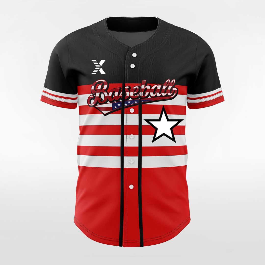 XTeamwear Tomorrow's Stars - Customized Men's Sublimated Button Down Baseball Jersey