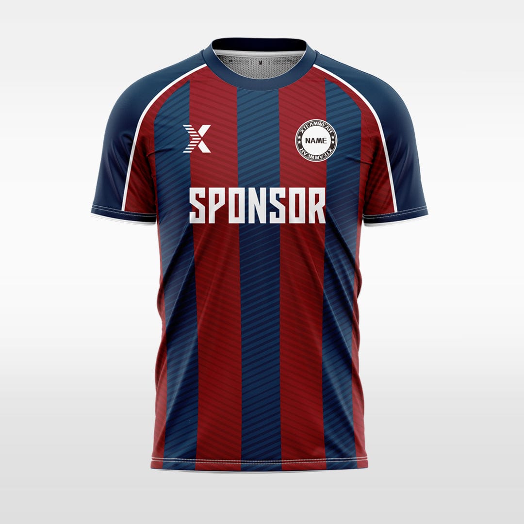 XTeamwear Twill tricolor stripe - Custom Design Soccer Jersey for Men Sublimation