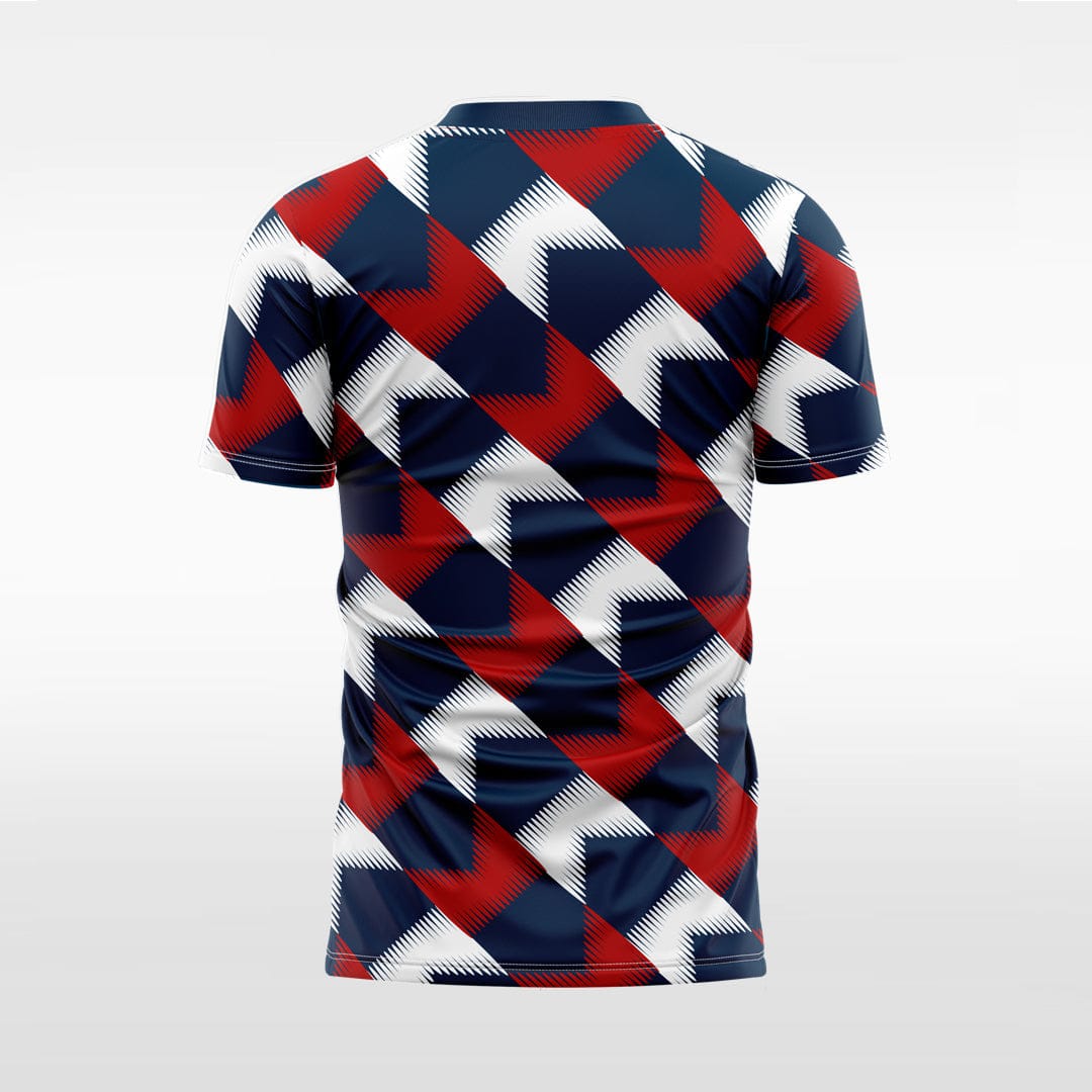 XTeamwear Two-color zebra stripes - Custom Design Soccer Jersey for Men Sublimation