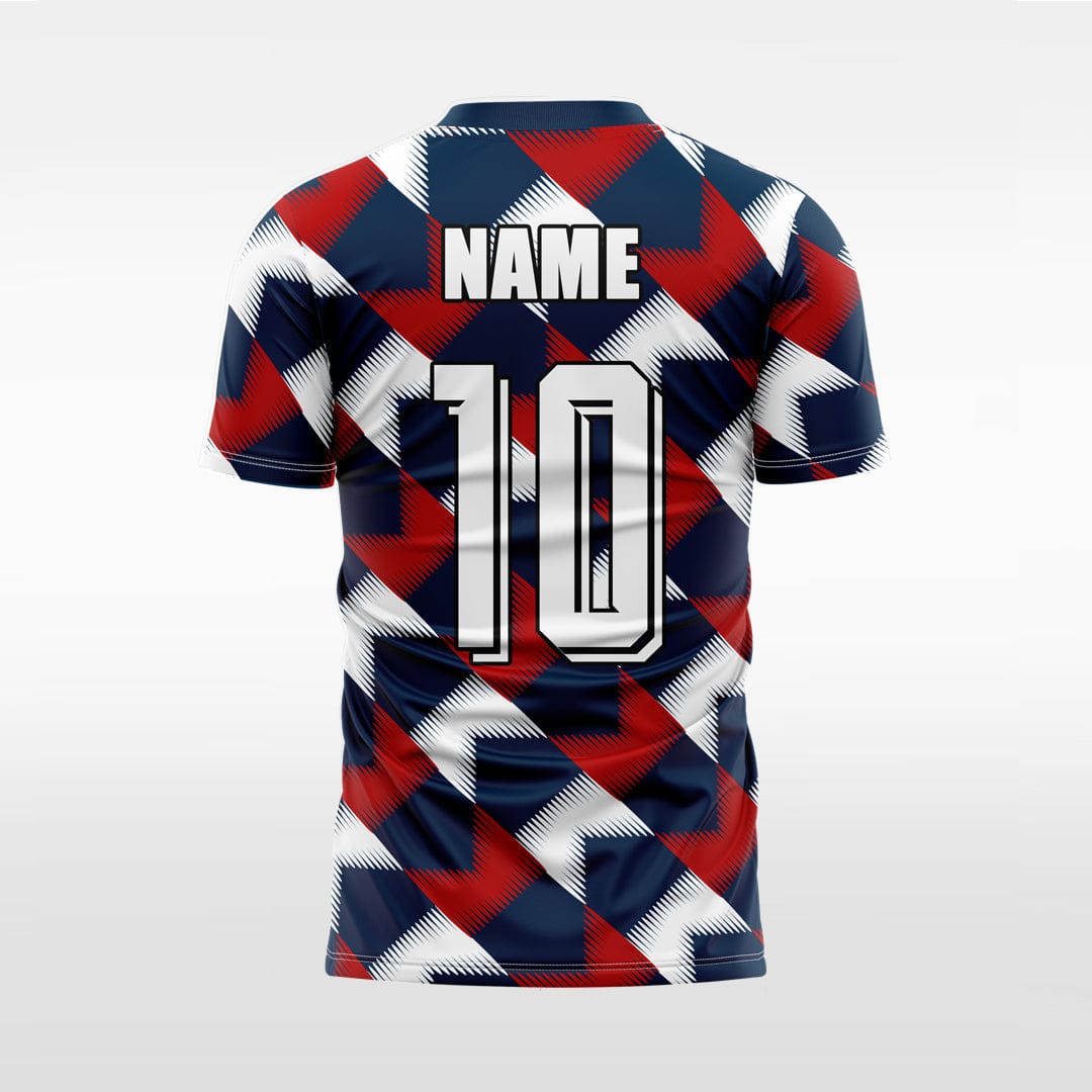 XTeamwear Two-color zebra stripes - Custom Design Soccer Jersey for Men Sublimation