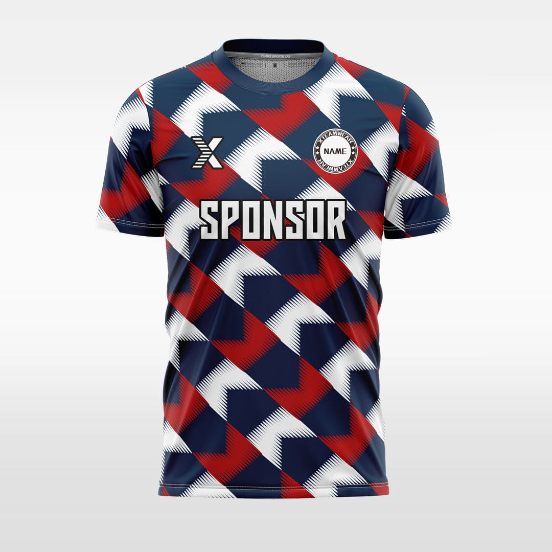 XTeamwear Two-color zebra stripes - Custom Design Soccer Jersey for Men Sublimation