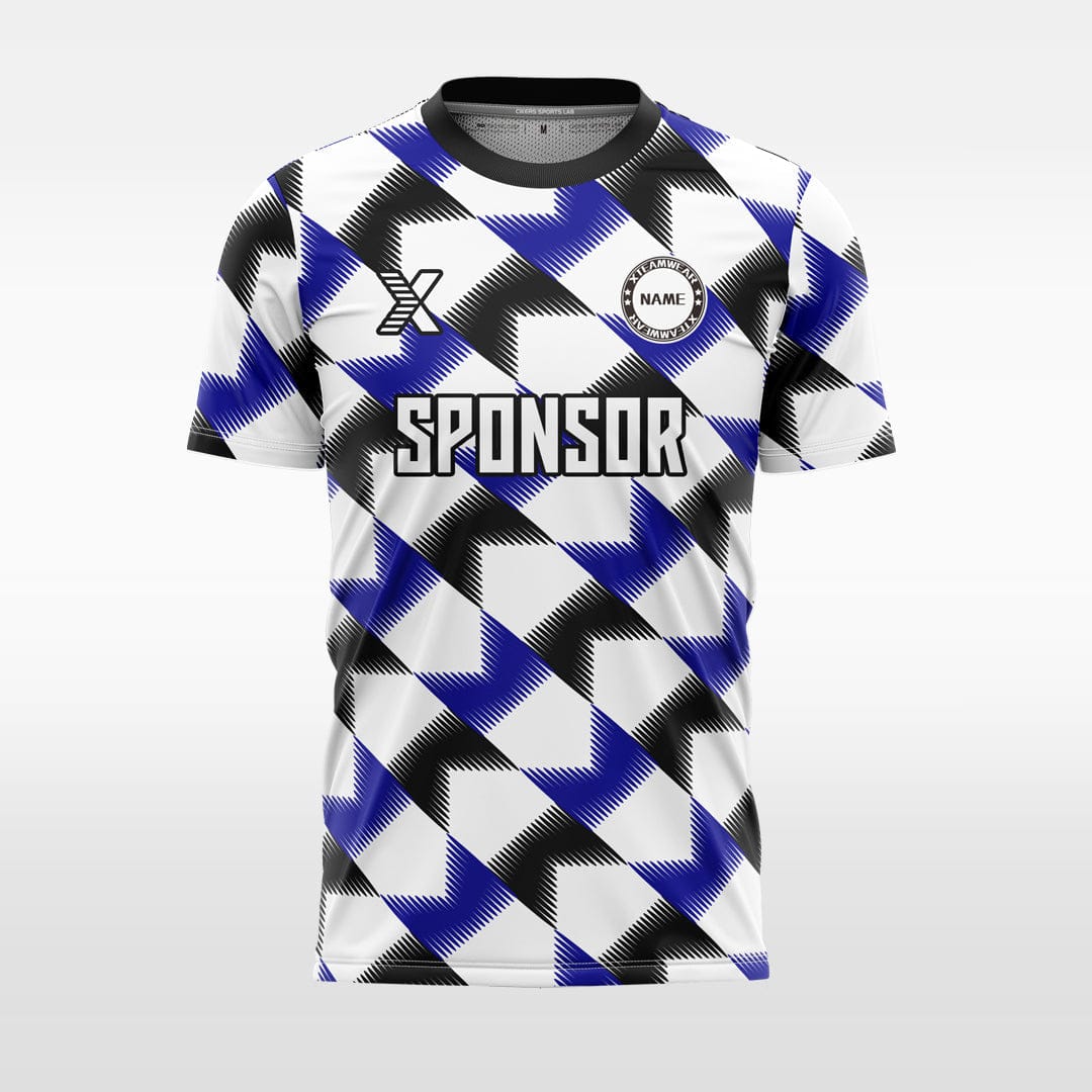 XTeamwear Two-color zebra stripes - Custom Design Soccer Jersey for Men Sublimation