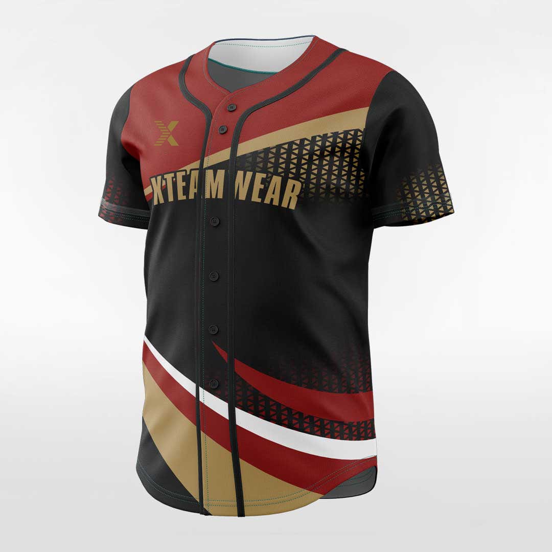 XTeamwear Victory Road - Customized Men's Sublimated Button Down Baseball Jersey