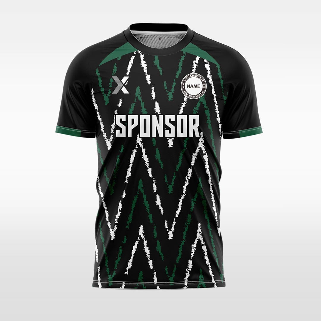 XTeamwear Wavy dashed line - Custom Design Soccer Jersey for Men Sublimation