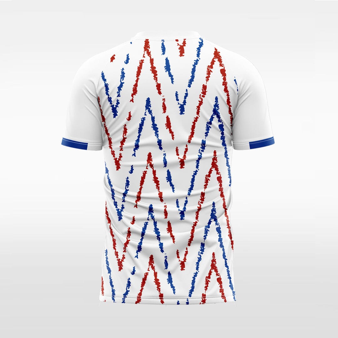 XTeamwear Wavy dashed line - Custom Design Soccer Jersey for Men Sublimation