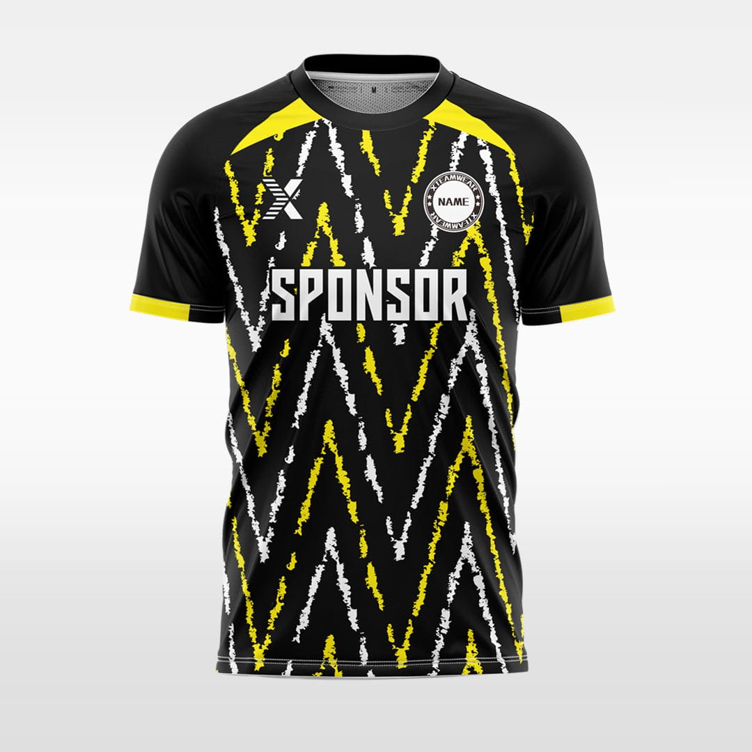 XTeamwear Wavy dashed line - Custom Design Soccer Jersey for Men Sublimation