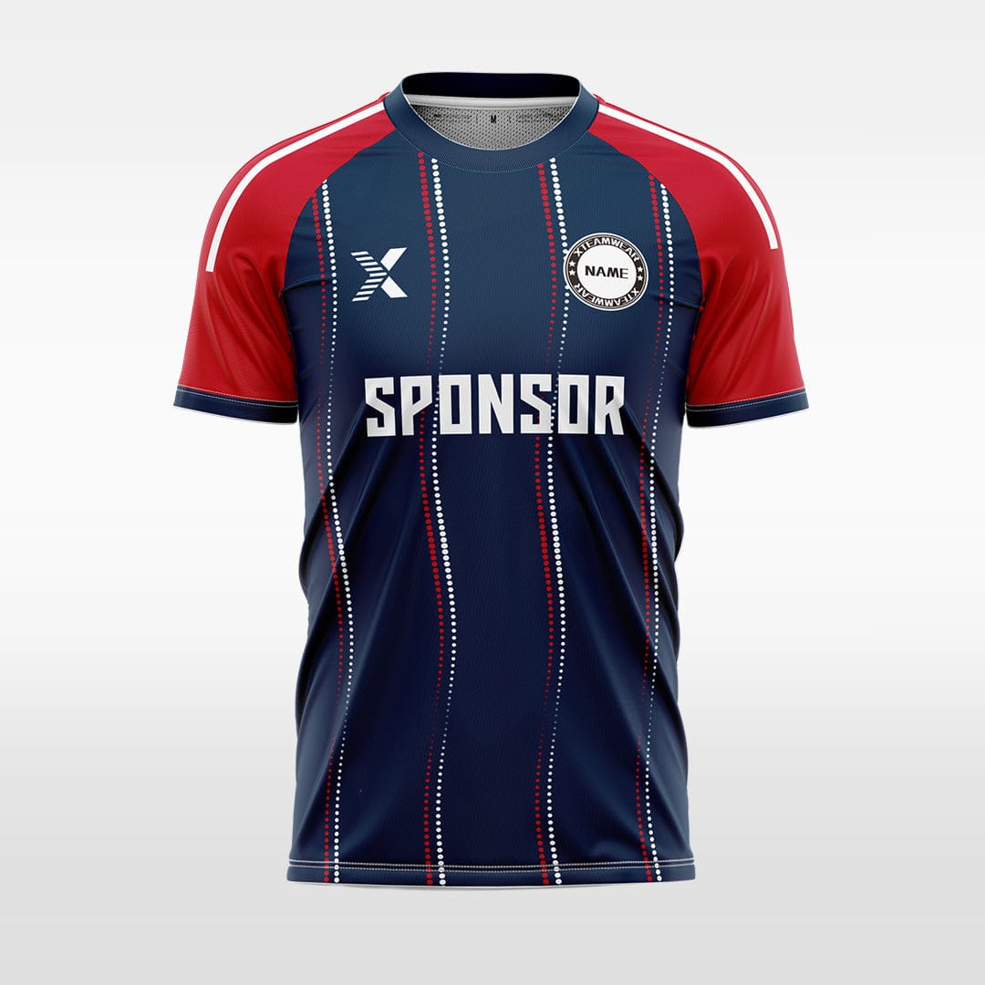 XTeamwear wavy water droplet lines - Custom Design Soccer Jersey for Men Sublimation
