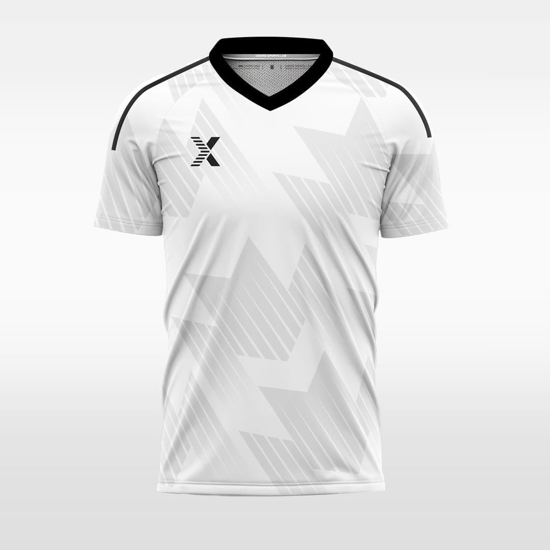 XTeamwear white / S Light-colored geometric gradient - Custom Design Soccer Jersey for Men Sublimation