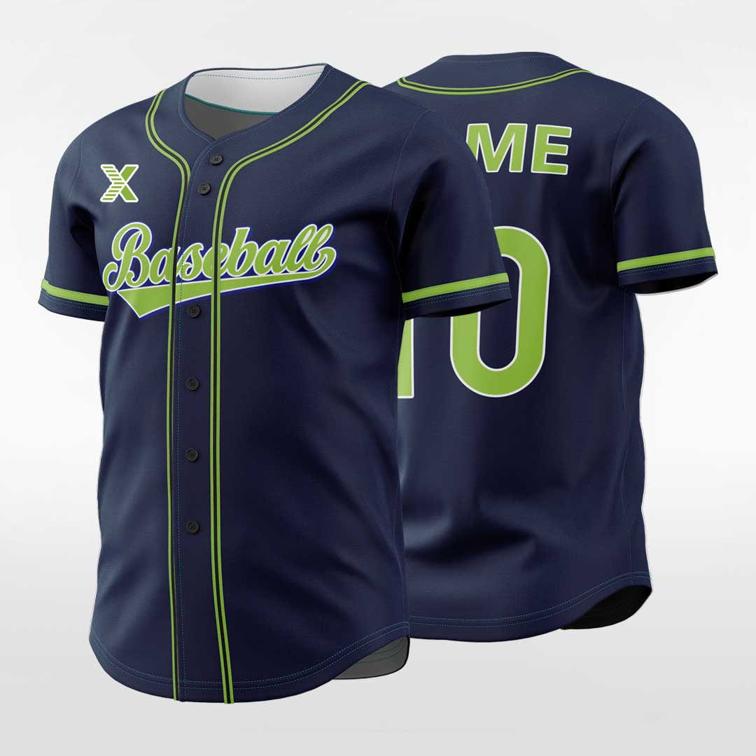 XTeamwear Wilderness - Customized Men's Sublimated Button Down Baseball Jersey