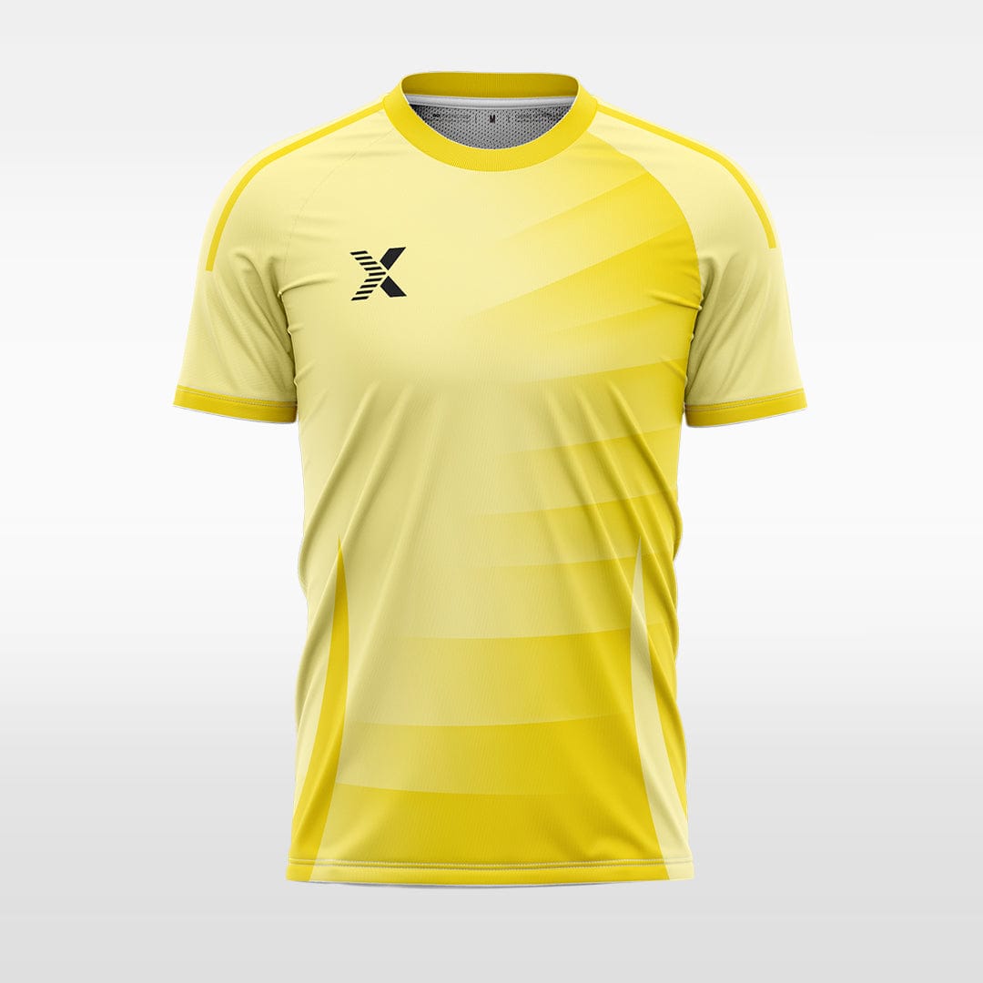 XTeamwear yellow / S diagonal gradient pattern - Custom Design Soccer Jersey for Men Sublimation