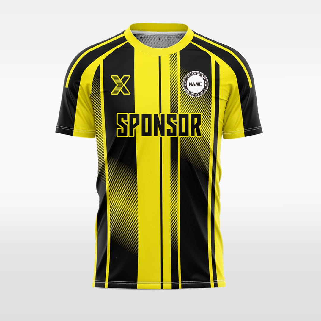 XTeamwear yellow / S Three lines across the waist - Custom Design Soccer Jersey for Men Sublimation