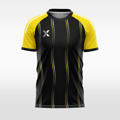 XTeamwear yellow / S wavy water droplet lines - Custom Design Soccer Jersey for Men Sublimation