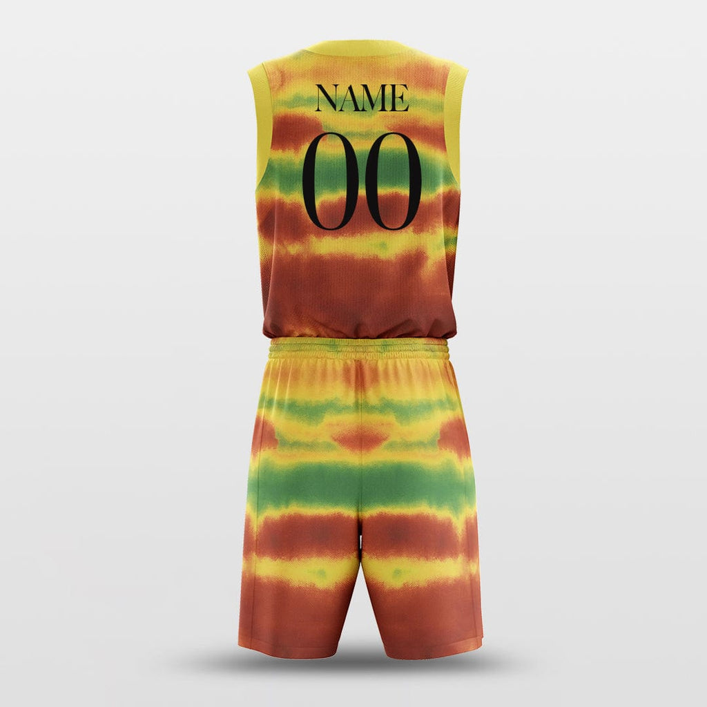 yellow and red basketball jersey