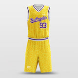 Yellow Lakers - Customized Basketball Jersey Set Design