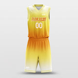 Rising Sun - Customized Basketball Jersey Design Yellow