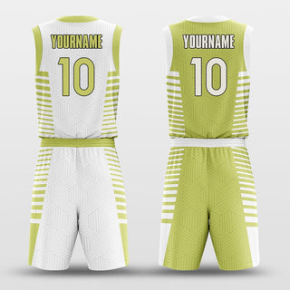 yellow custom basketball jersey