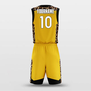 yellow custom basketball jersey