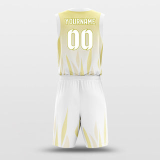 yellow custom basketball jersey