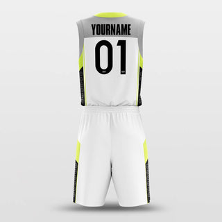 yellow custom basketball jersey