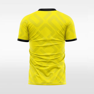 yellow custom soccer jersey for men sublimation