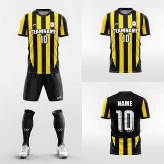 yellow custom soccer jersey kit