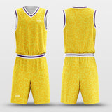 yellow lakers basketball jersey kit