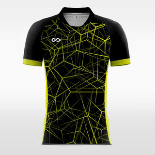 yellow space custom soccer jersey