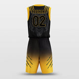 yellow sublimated basketball jersey