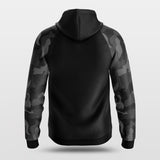 black camo custom training hoodie
